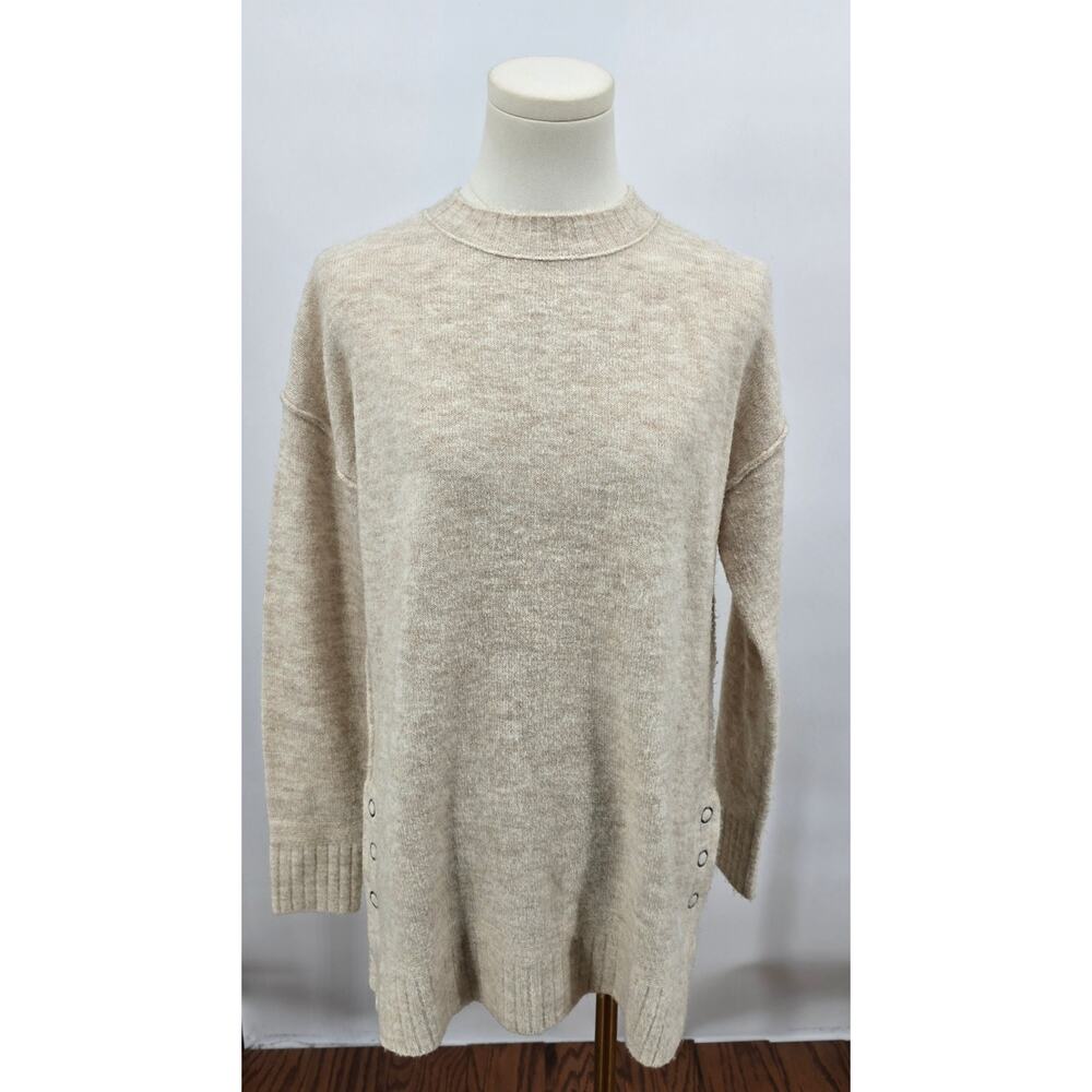 Caslon
Oatmeal Side Snap Tunic Sweater